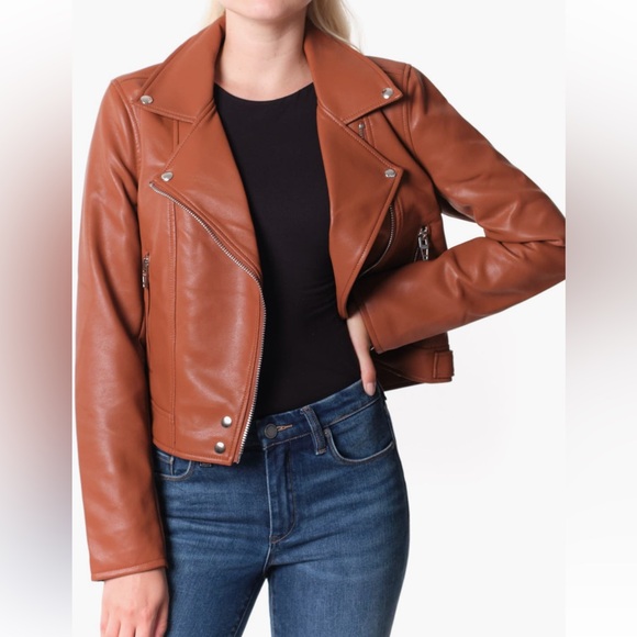 Blank NYC Jackets & Blazers - BLANKNYC Good Vibes Faux Leather Moto Jacket